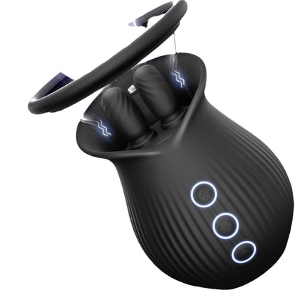 Rose sucking vibrator: 7 sucking+10 licking+360 ° licking vibration, detachable cup
