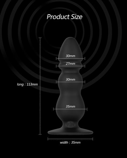 360 ° rotation+10 levels of vibration Men's Prostate Massager, eddy current surrounds and stimulates the prostate, S&M