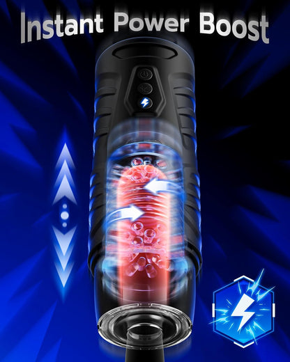 Men's airplane cup, 7-pin+7-turn mode, AI synchronization, hands-free+LCD screen, optional base/handle