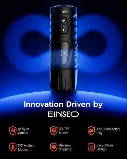 Men's airplane cup, 7-pin+7-turn mode, AI synchronization, hands-free+LCD screen, optional base/handle