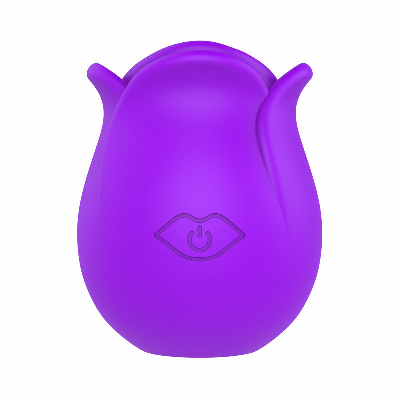 Rose G-spot vibrator: 10 levels suction, powerful clitoral suction cup