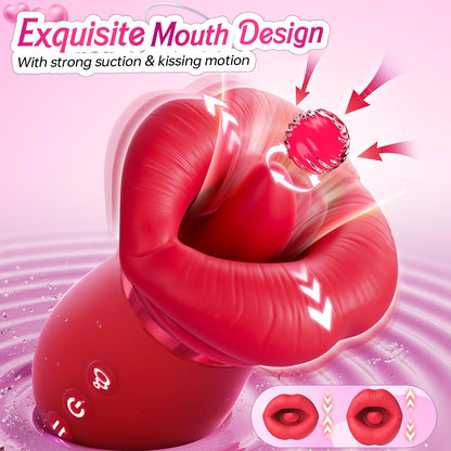 Suction vibrator rose sex toy: 10 licking+3 automatic+1 manual suction, controlled by APP