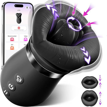 Suction vibrator rose sex toy: 10 licking+3 automatic+1 manual suction, controlled by APP