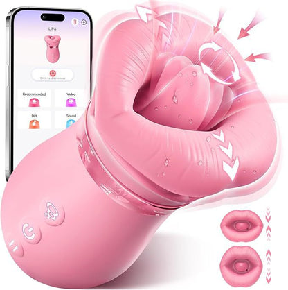 Suction vibrator rose sex toy: 10 licking+3 automatic+1 manual suction, controlled by APP