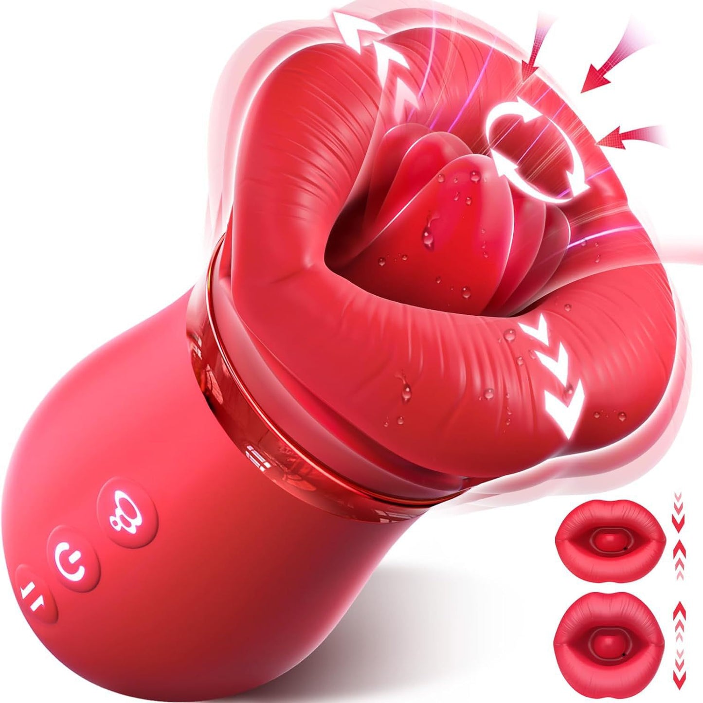 Suction vibrator rose sex toy: 10 licking+3 automatic+1 manual suction, controlled by APP