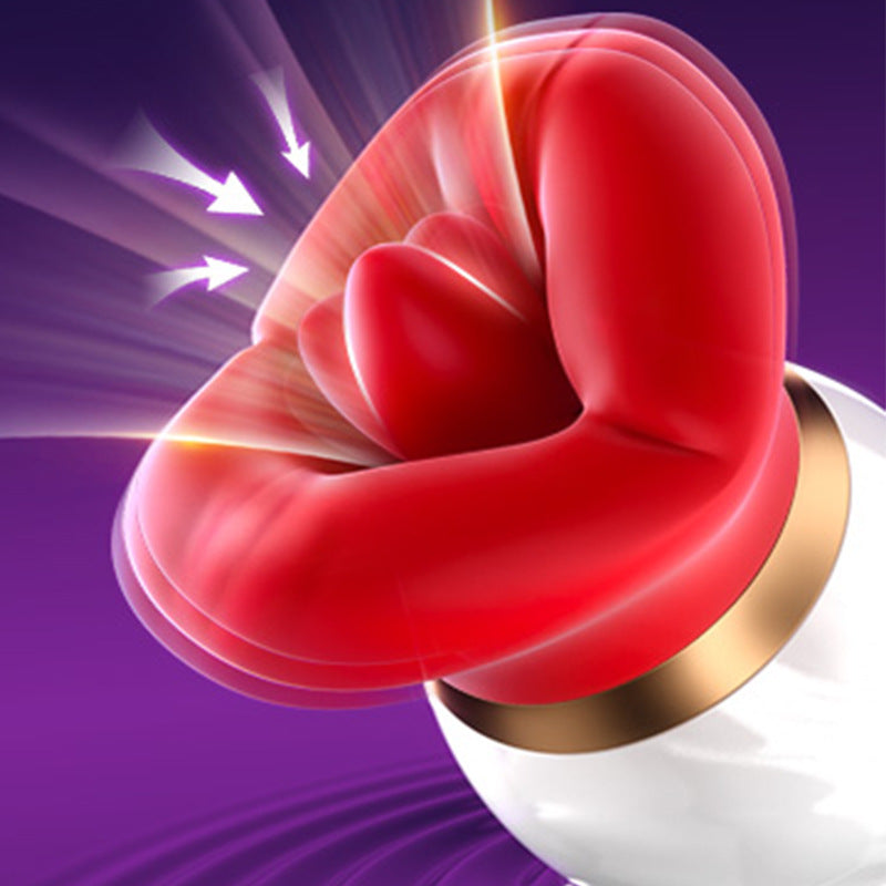 Triple in one: 3 puffs+10 licks, APP control, Female vibrator, Rose G-spot clitoral dual stimulation