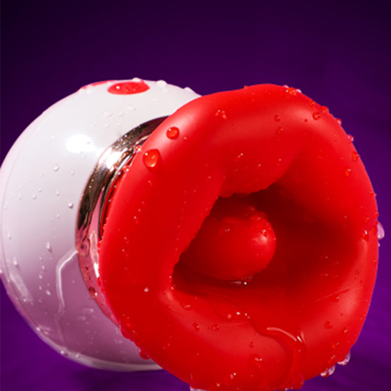 Triple in one: 3 puffs+10 licks, APP control, Female vibrator, Rose G-spot clitoral dual stimulation