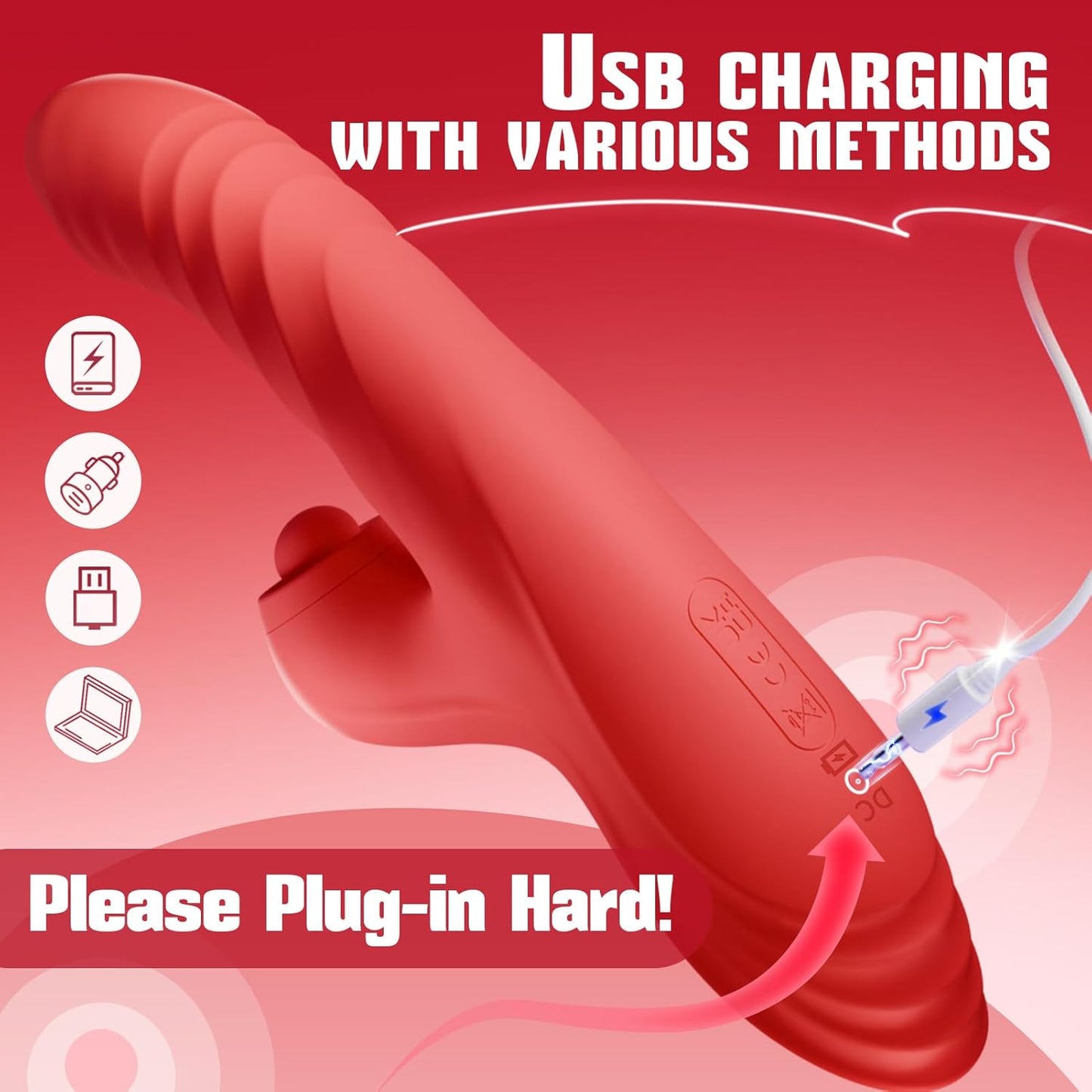 10 shakes+7 pushes+licks, AI controlled, G-spot Rose Rabbit vibrator