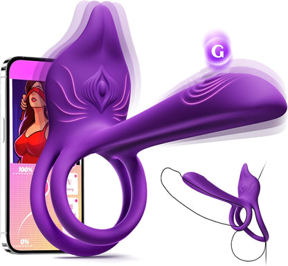 Double ring vibration+fox shaped clitoral stimulation+4.6-inch G-spot vibrator, 10 functions