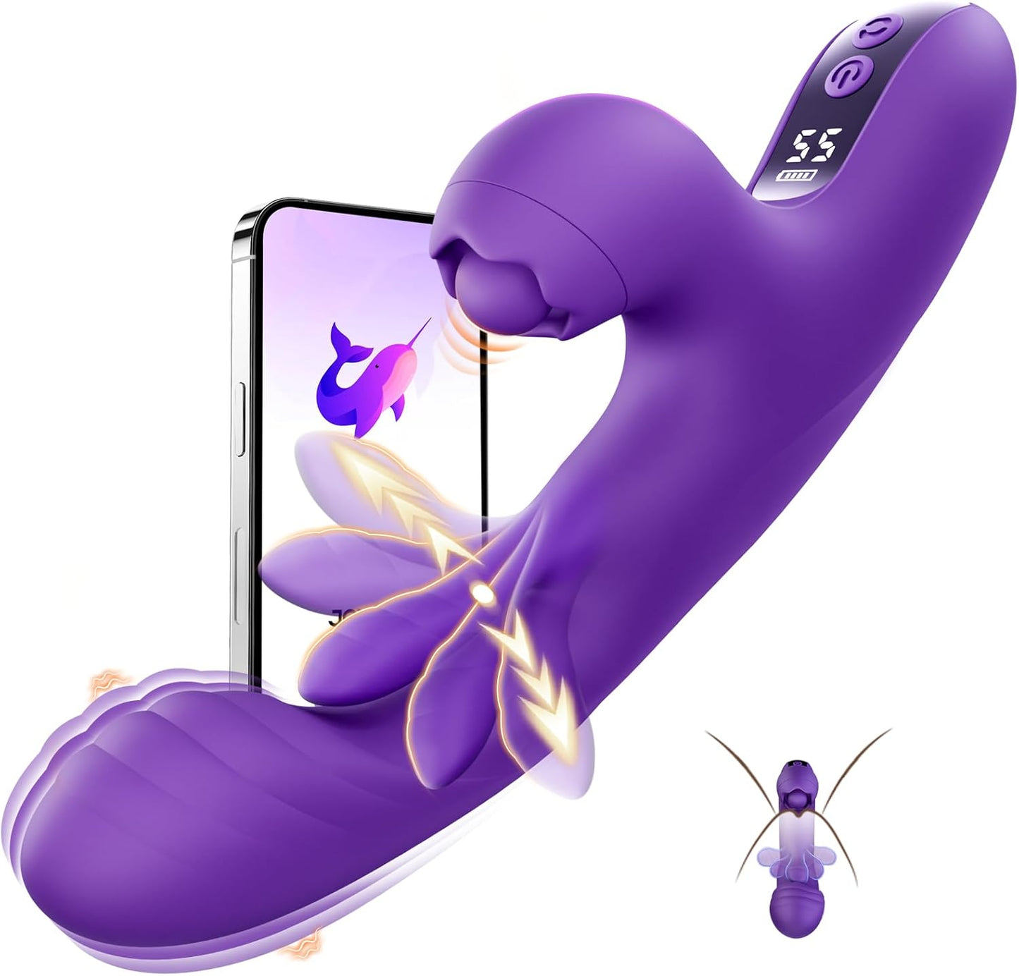 10 puffs+10 shakes+5 beats, AI Sucking vibrator, G-spot clitoral dual stimulation