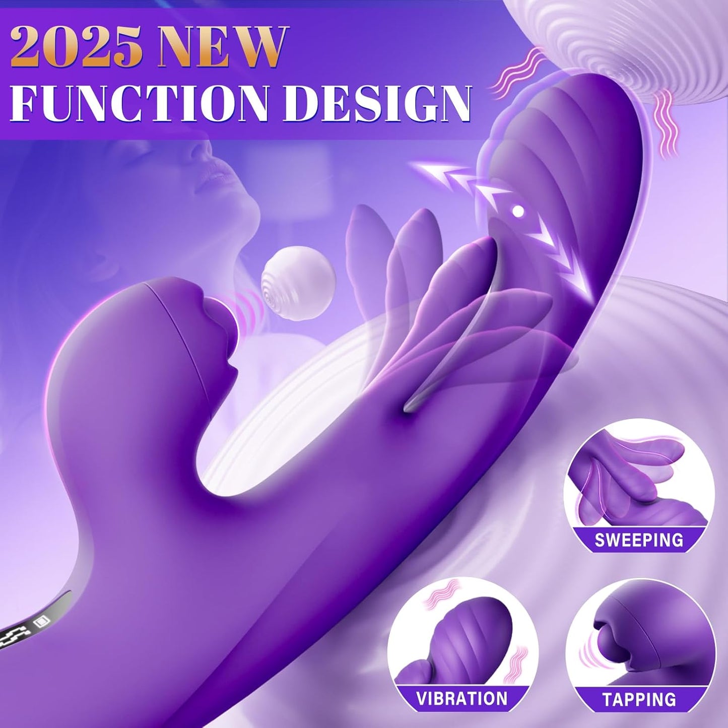 10 puffs+10 shakes+5 beats, AI Sucking vibrator, G-spot clitoral dual stimulation