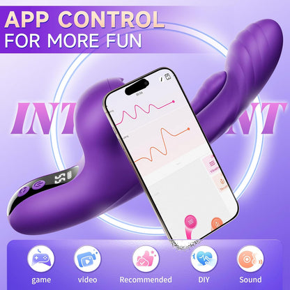 10 puffs+10 shakes+5 beats, AI Sucking vibrator, G-spot clitoral dual stimulation