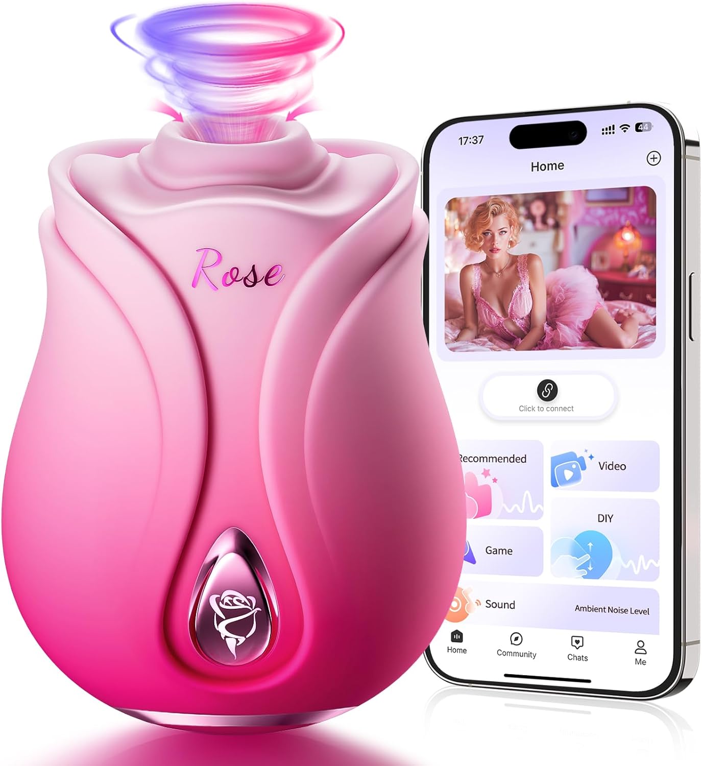AI&10 frequency sucking+vibration, rose vibrator shared by couples, sucking stimulates clitoris
