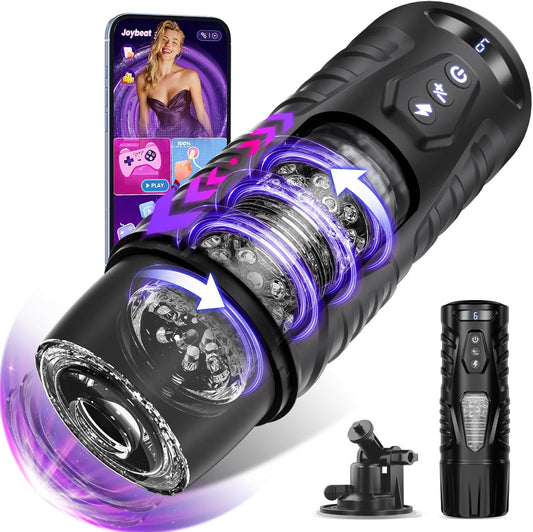 Men's airplane cup, 7-pin+7-turn mode, AI synchronization, hands-free+LCD screen, optional base/handle